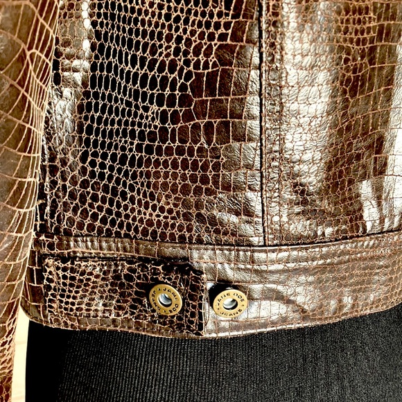 Vintage Jane Doe Collection Embossed Leather Jacket, Sz S - Picture 8 of 15